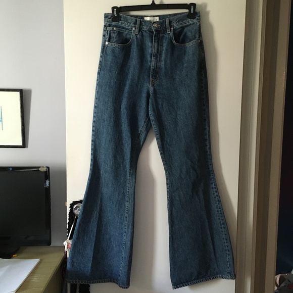 SLVRLAKE Indiana Born To Run Super High Rise Flare Jeans 30 - Picture 2 of 10